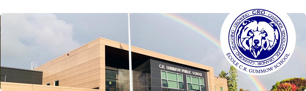 Image of the front of CR Gummow with a rainbow